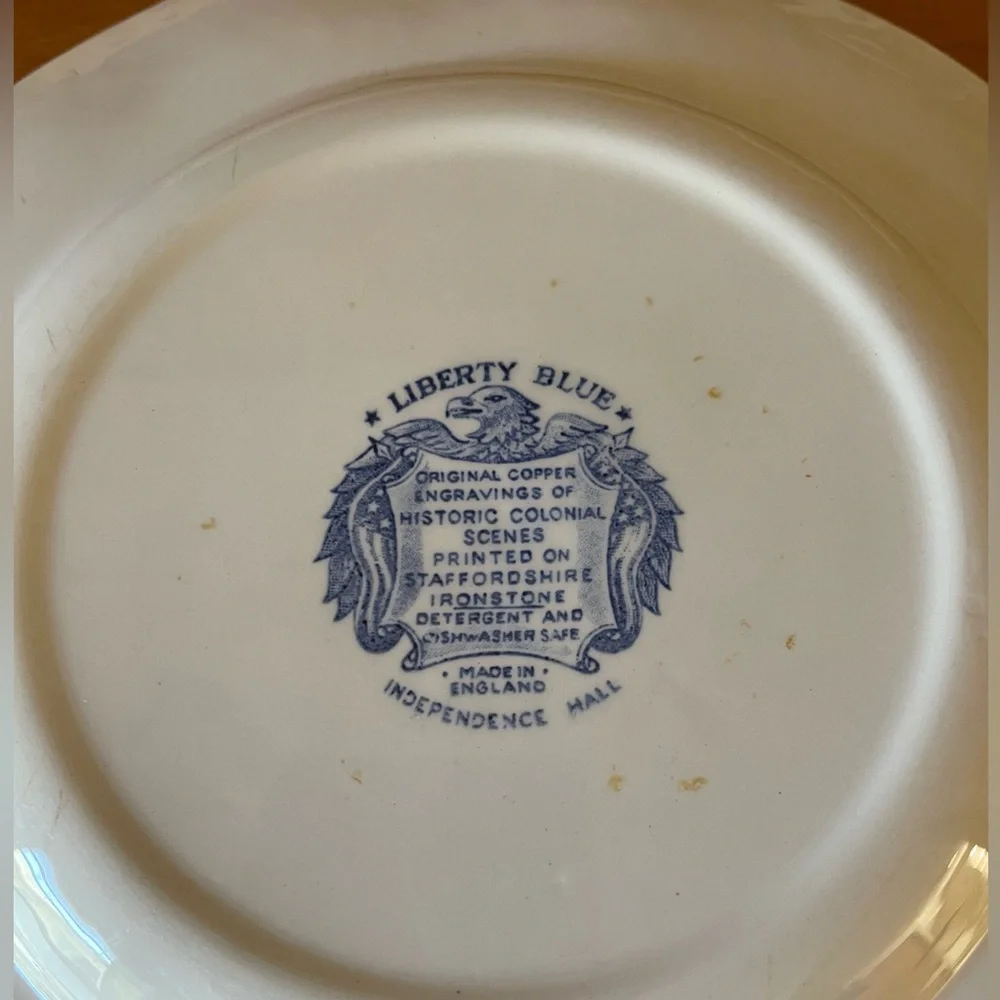Staffordshire Liberty Blue Dinner Plate - Picture 5 of 6